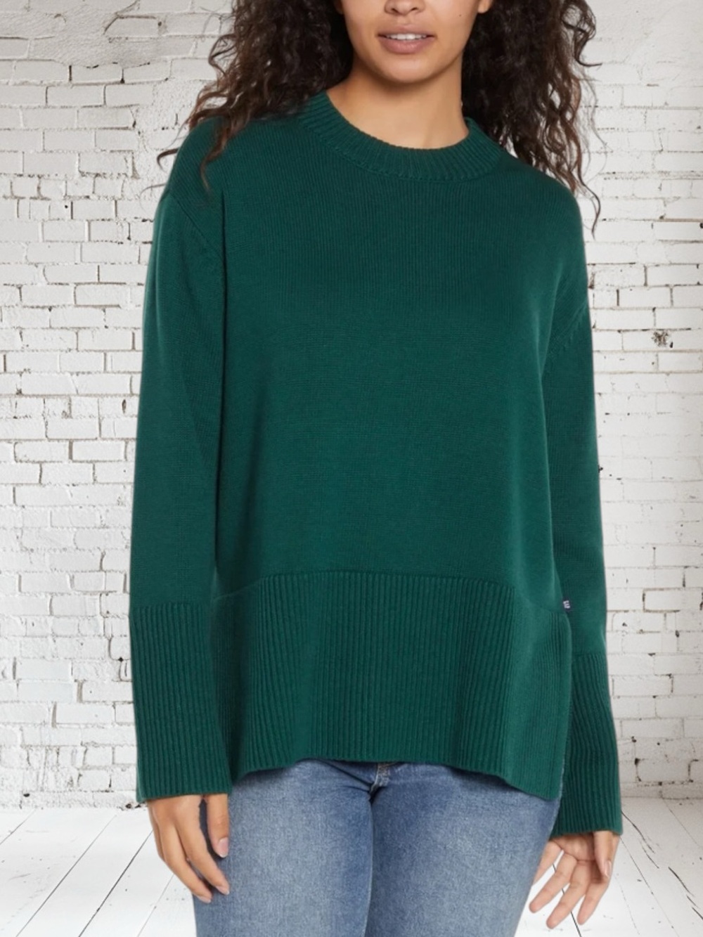 GAP Soft Knit Sweater NWOT | Small • Dark Green • Cozy Ribbed Crewneck